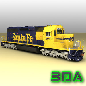 3ds max emd sd40-2 engines sf