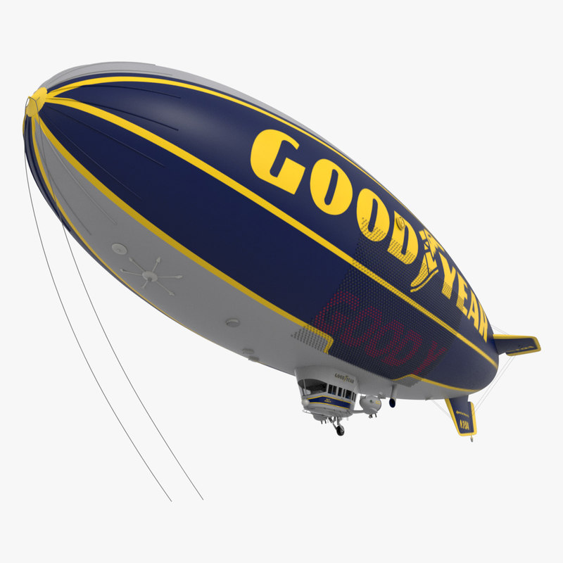 good year blimp 3d model https://static.turbosquid.