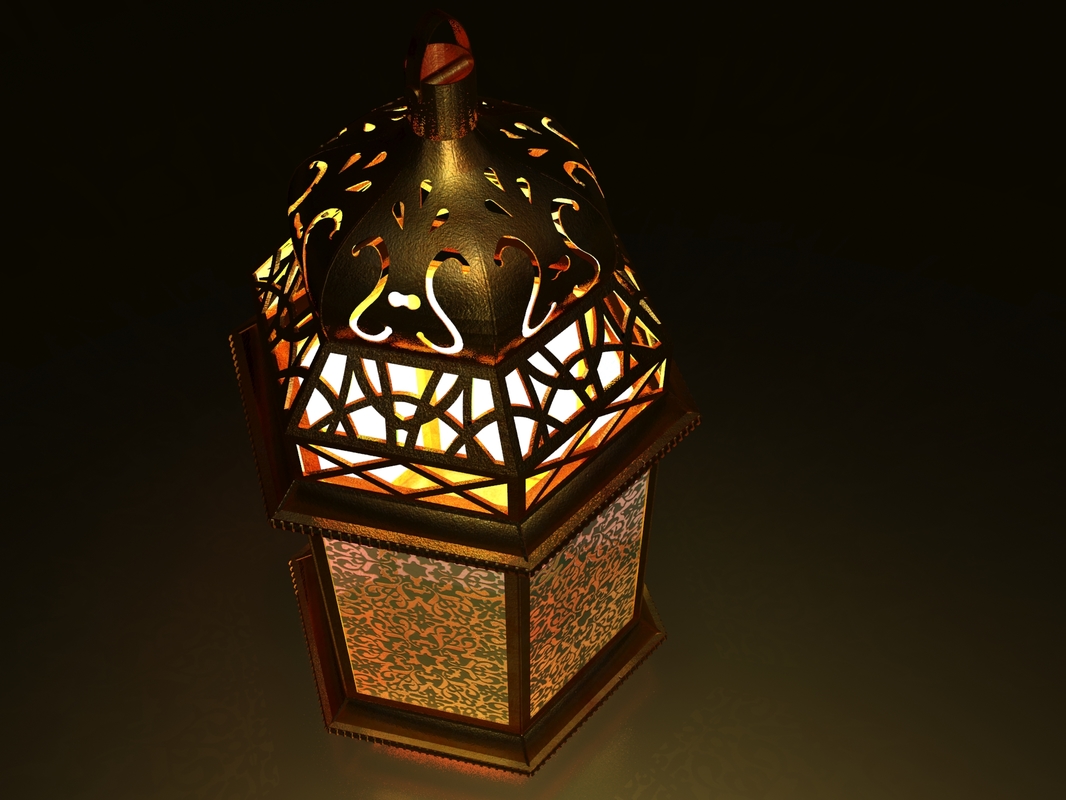 3dsmax islamic lantern ramadan lighting