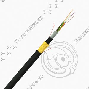 cable fiber optic 3d model