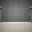3d wrought iron fence metal model