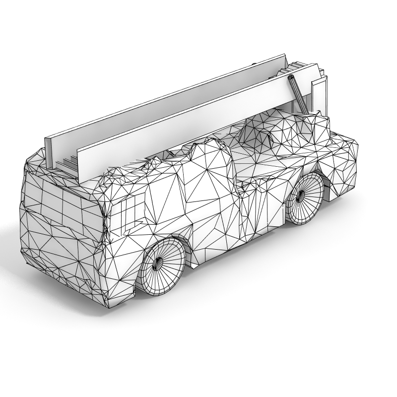 3d hook ladder truck games