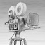 3d filming director movie camera