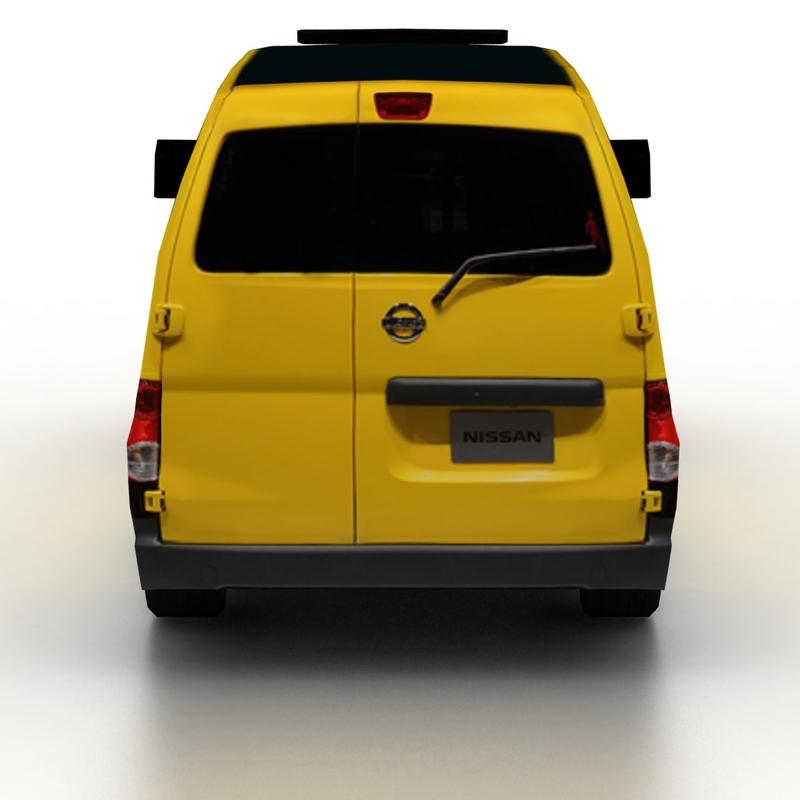 2014 nissan nv200 taxi 3d model