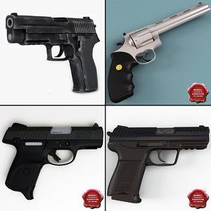 pistols v3 3d model