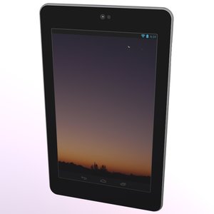 google nexus 7 tablet 3d obj