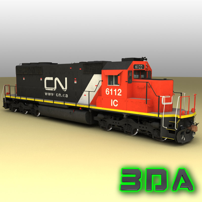 3d emd sd402 engines cn