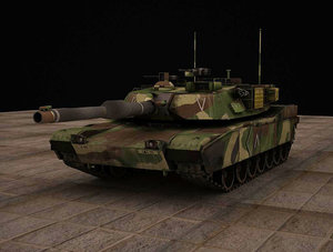 3d m1a2 abrams tank model