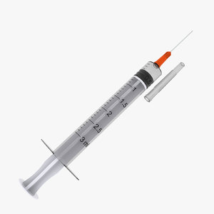 syringe transparent plastic 3ds