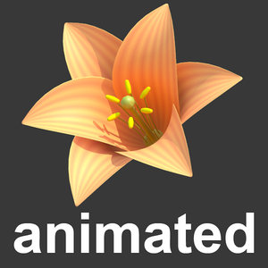 3d stylized blossom