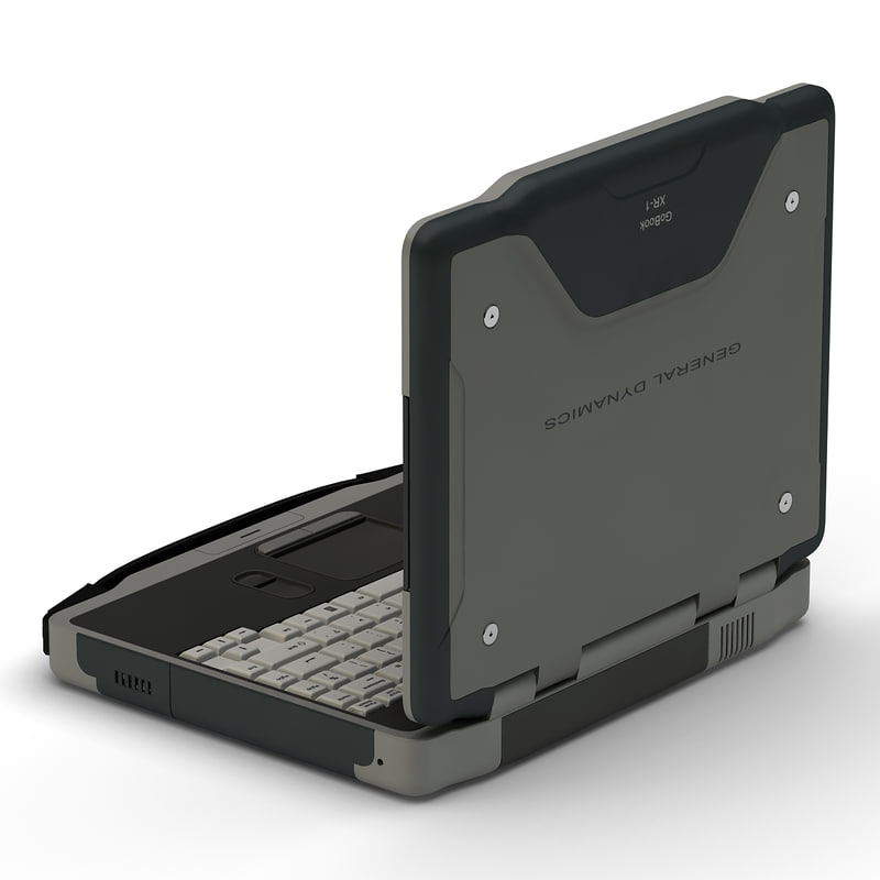 3d model of military laptops