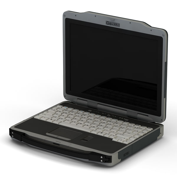 3d model of military laptops