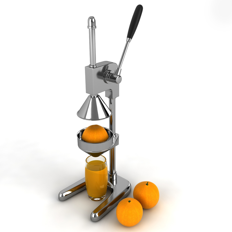 juicer orange juice 3d model