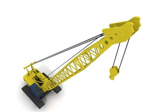 crawler-crane 3d max