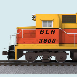 3d train car b-line railroad