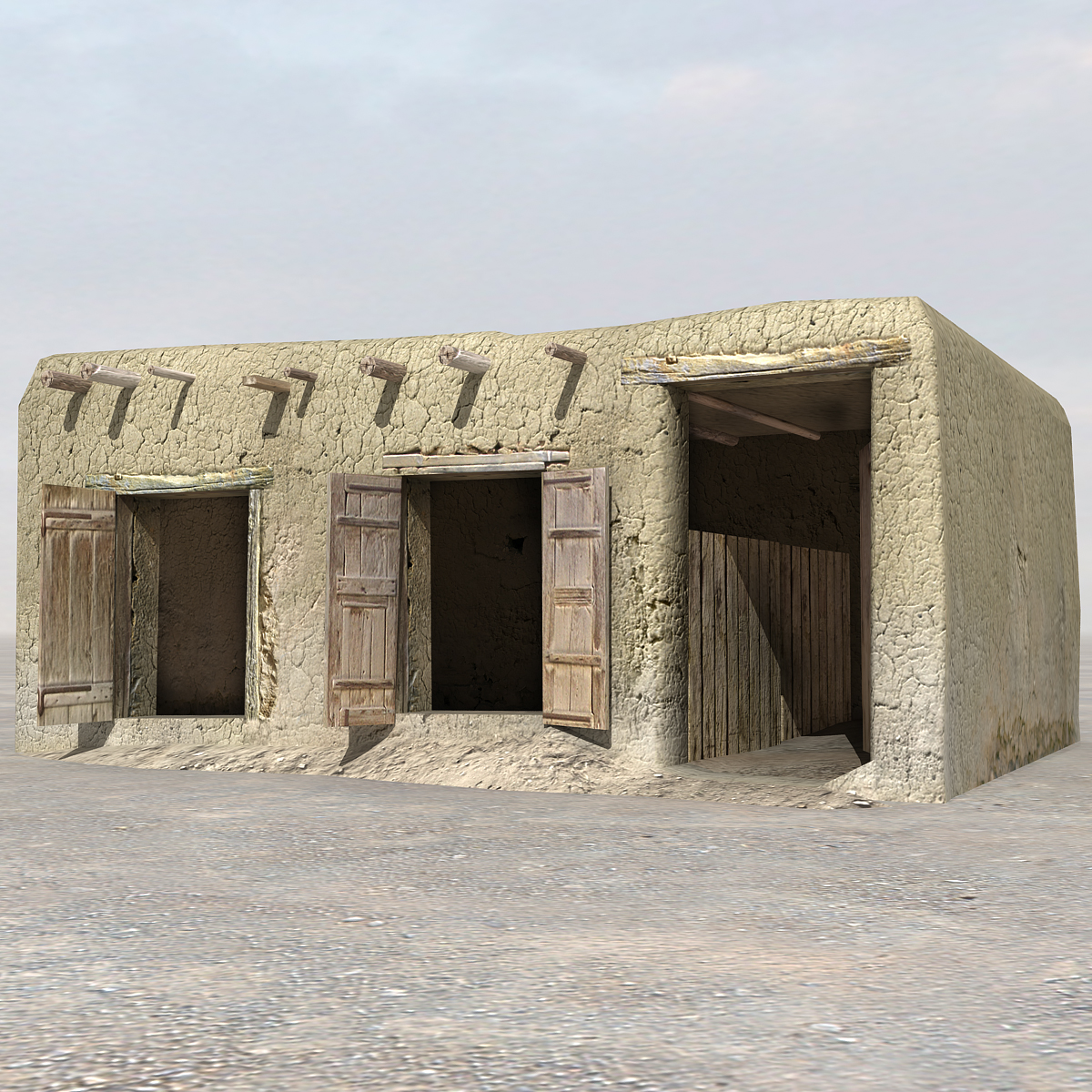 afghan house 07 3d model