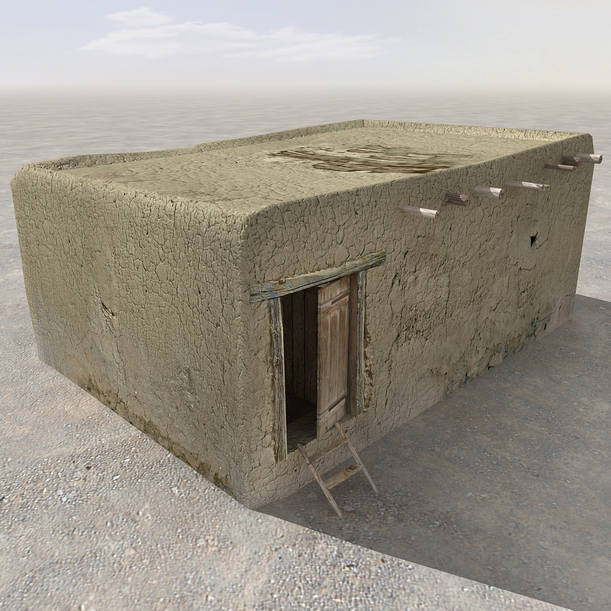 afghan house 07 3d model