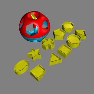 shape-o ball baby toy 3d model