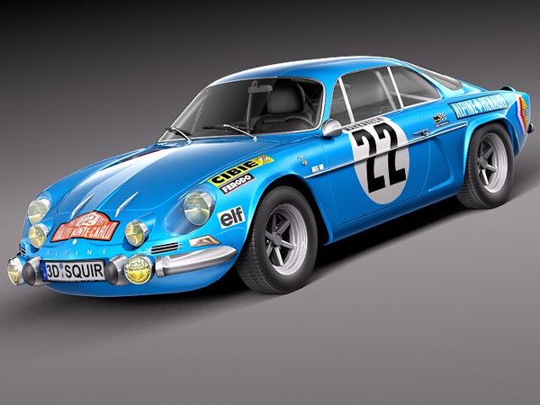 Renault Alpine A110 Rallye 1963 1974 3d Modell Turbosquid 685094