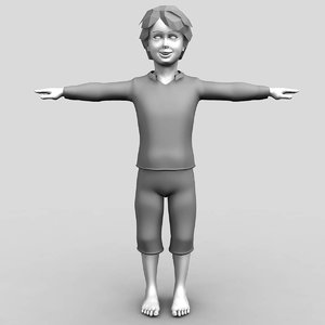 3d boy character model