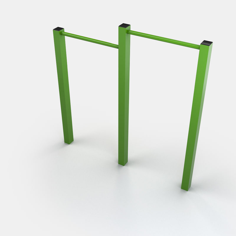 3d outdoor exercise bars
