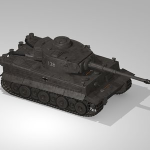 3d obj german wwii tank tracks