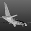 3d a321 generic white plane