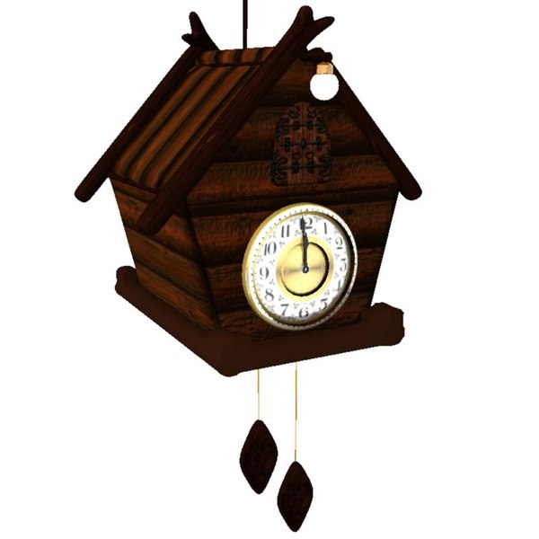 cuckoo clock 3d model