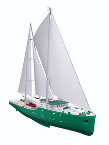 yacht ship boat 3d model