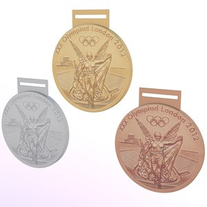 london 2012 olympic medals 3d 3ds