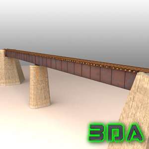 rail bridge 3d model