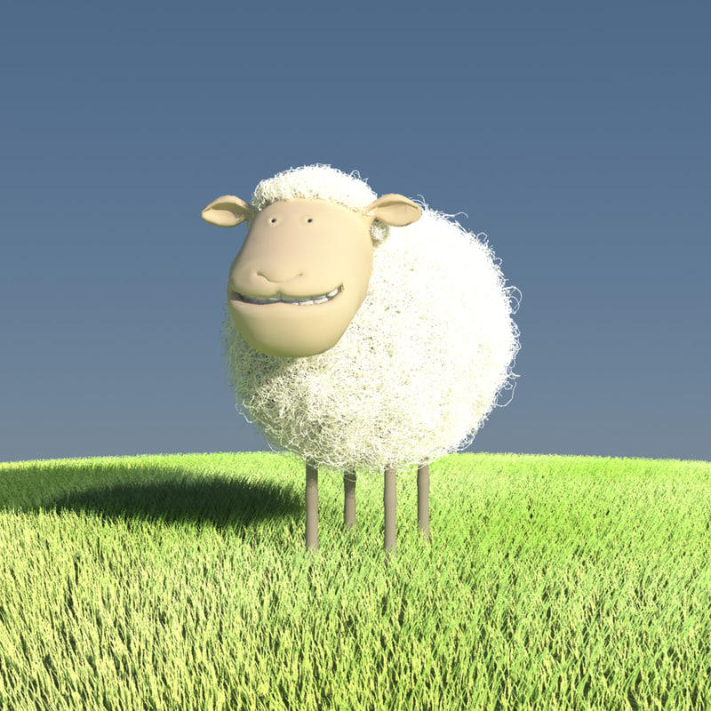 cartoon sheep animation character ma