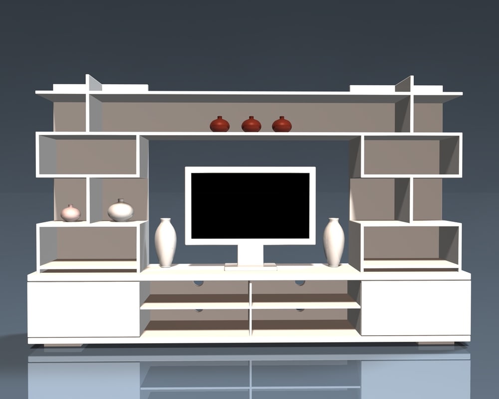 3d-tv-wall-unit-model