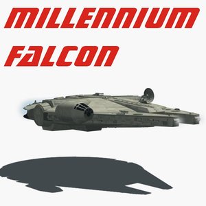 3d millennium falcon model