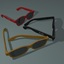 glasses modeled 3d model