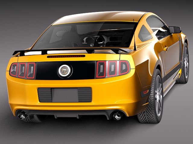 3d model mustang 302 boss 2013