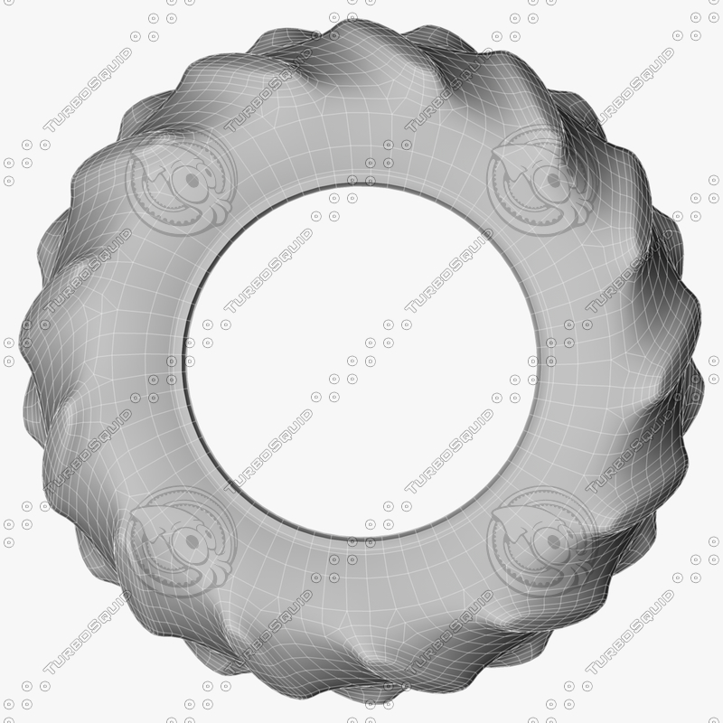 3d Model Tractor Tire Rubber