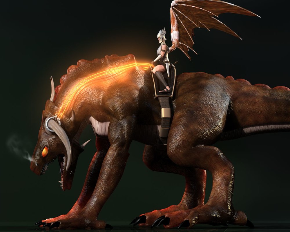 land dragon 3d model