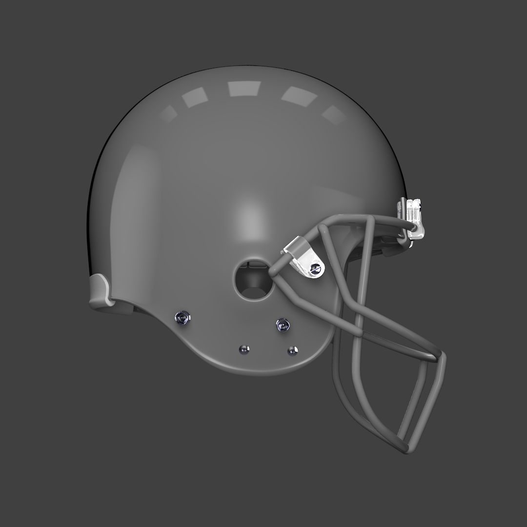american football helmet facemasks 3d model