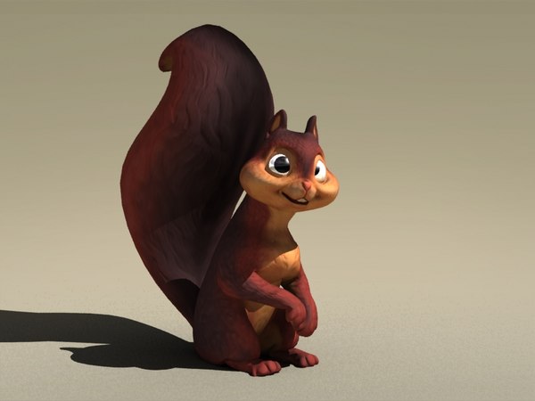 squirrel ecureuil 3d max