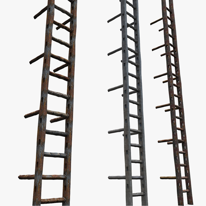 metal-ladder-old-3d-model