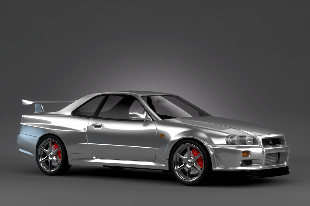 Nissan skyline 3d model