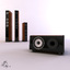 speakers modelled studio max