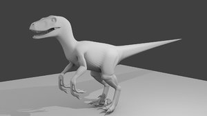 3d model velociraptor raptor