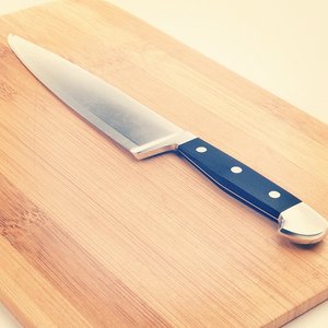 kitchen knife cutting board 3d max