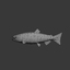 fish salmon 3d max