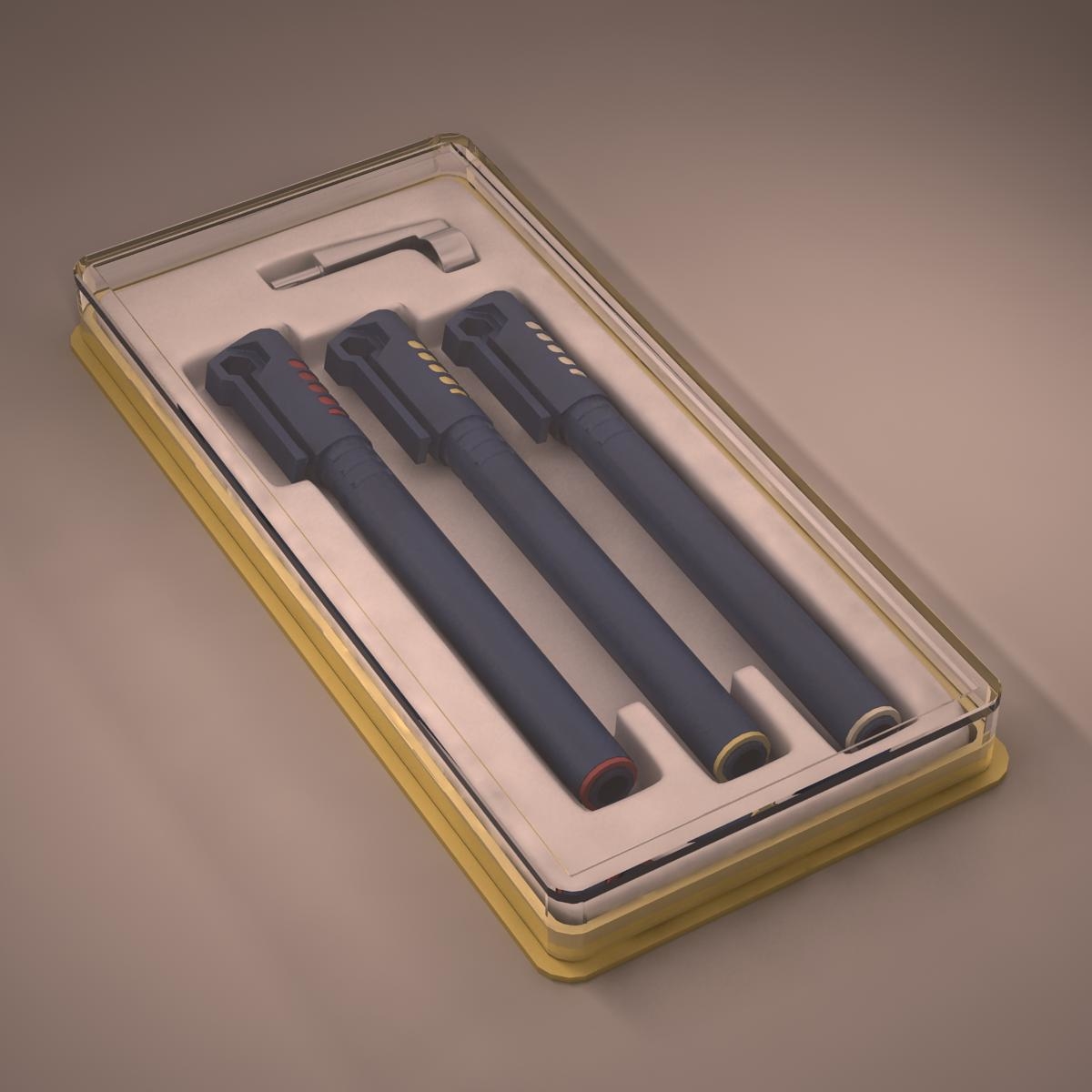 3d model technical pen