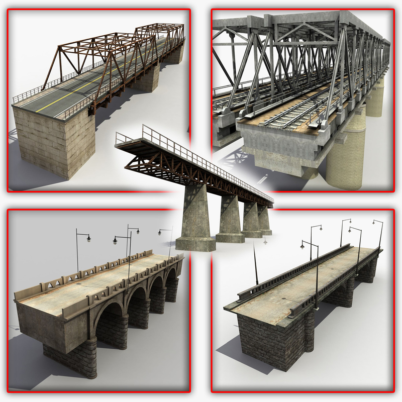 3d model of bridges modeled