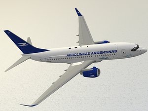 3d boeing 737-700 aerolineas argentinas