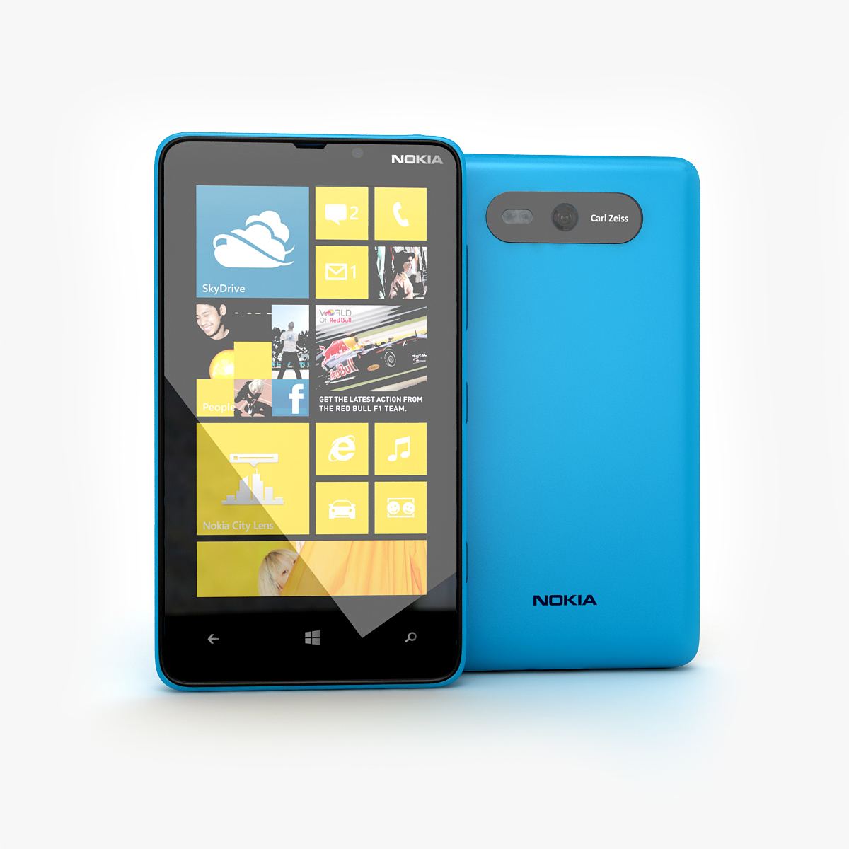 3d new nokia lumia blue